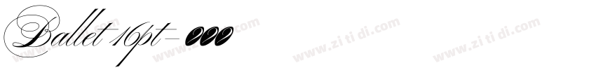 Ballet 16pt字体转换 Ballet 16pt字体转换